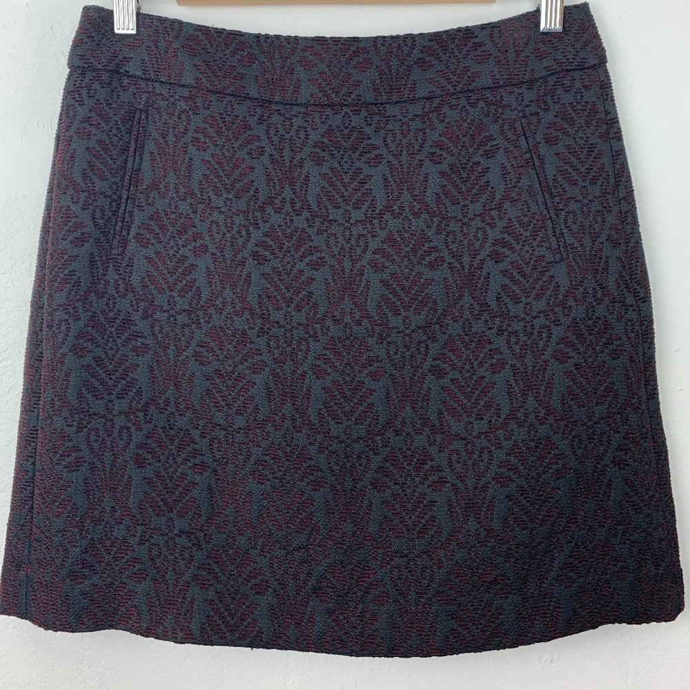 Ann Taylor LOFT Brocade A-Line Skirt